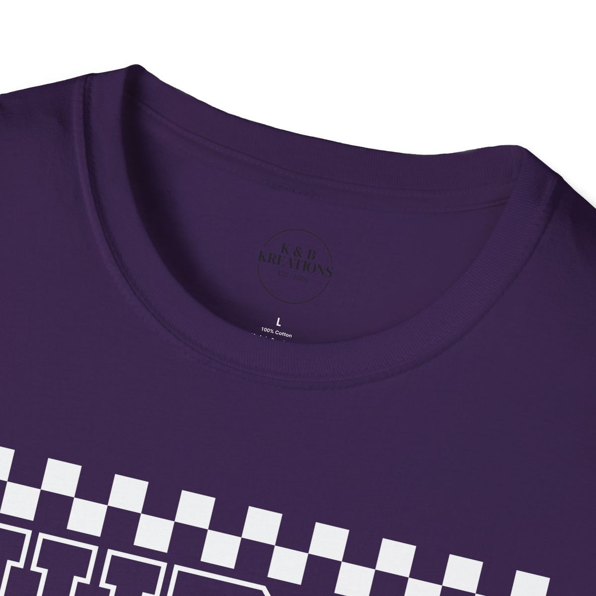 Nurse Retro Checkerboard Tee – Stethoscope Graphic Shirt for Nurses