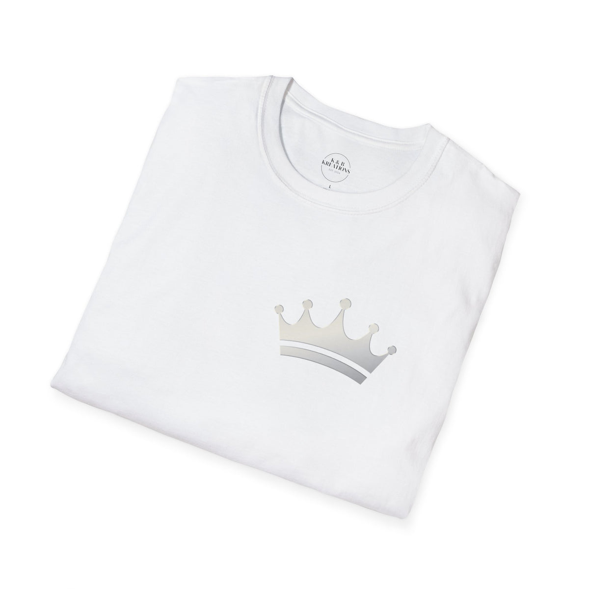Crown Graphic Tee, Unisex Softstyle T-Shirt, Casual Gift, Birthday Outfit, Everyday Wear, Trendy Apparel