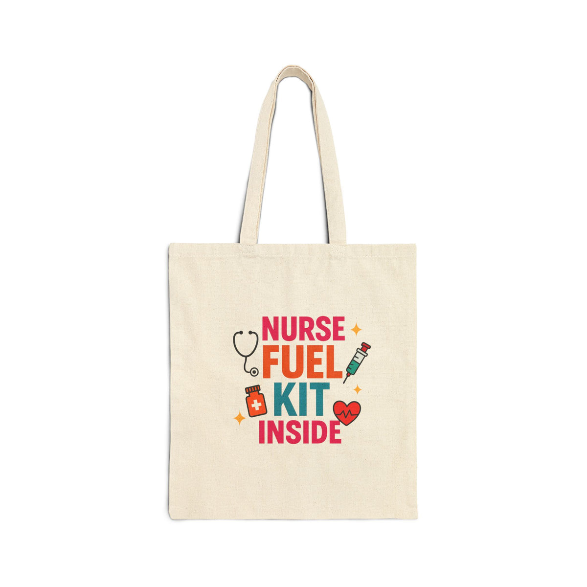 Nurse Fuel Tote Bag, Perfect Gift for Healthcare Workers, Reusable Carryall, Eco-Friendly Bag, Everyday Use, Gift for Nurses