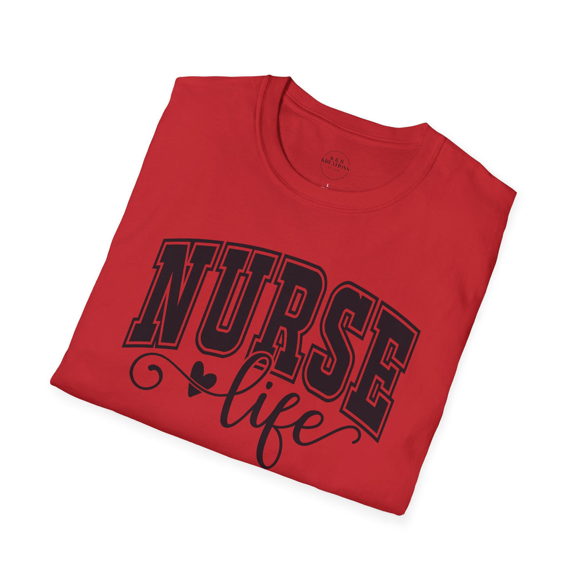 Nurse Life T-Shirt — Heartbeat Script Nursing Tee
