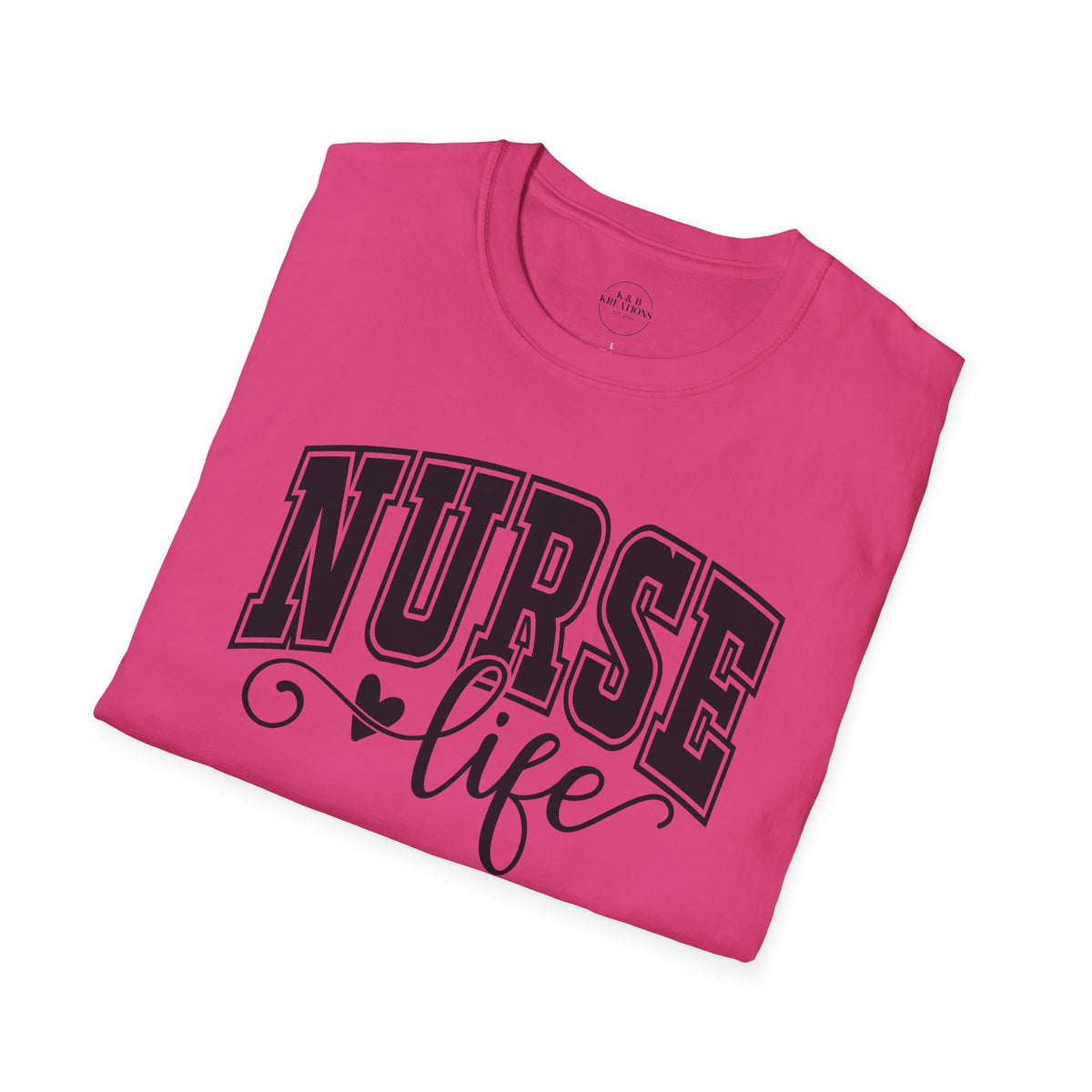 Nurse Life T-Shirt — Heartbeat Script Nursing Tee