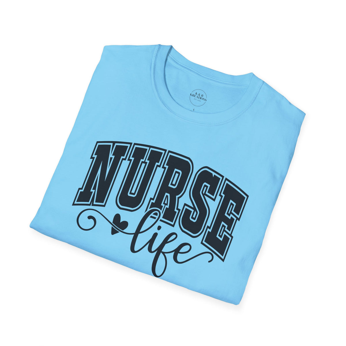 Nurse Life T-Shirt — Heartbeat Script Nursing Tee