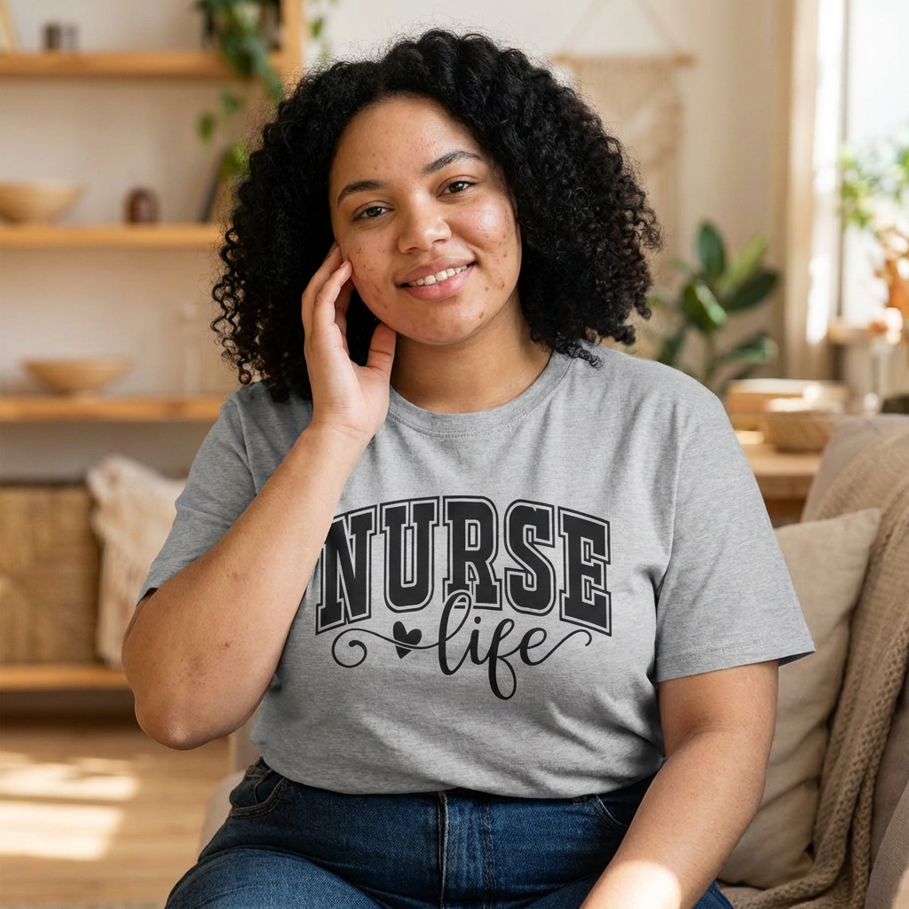 Nurse Life T-Shirt — Heartbeat Script Nursing Tee