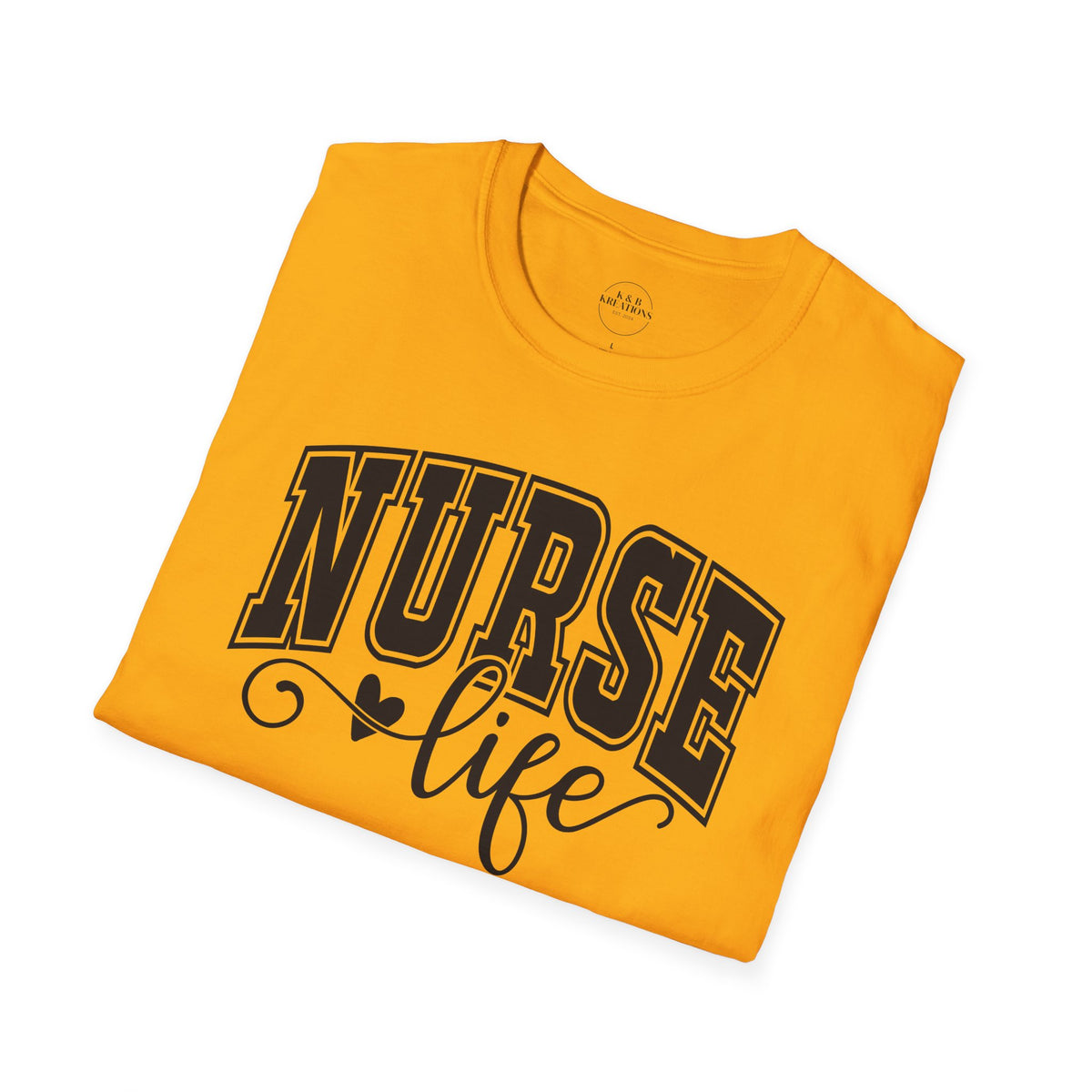 Nurse Life T-Shirt — Heartbeat Script Nursing Tee