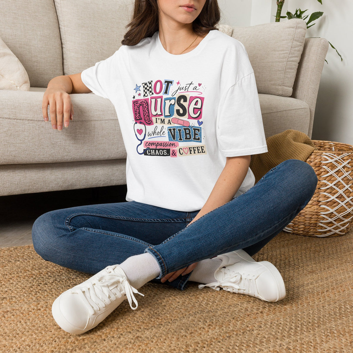 Nurse Vibe T-Shirt — "Not Just a Nurse, I'm a Whole Vibe" Graphic Tee