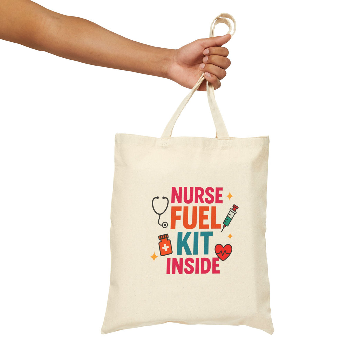 Nurse Fuel Tote Bag, Perfect Gift for Healthcare Workers, Reusable Carryall, Eco-Friendly Bag, Everyday Use, Gift for Nurses