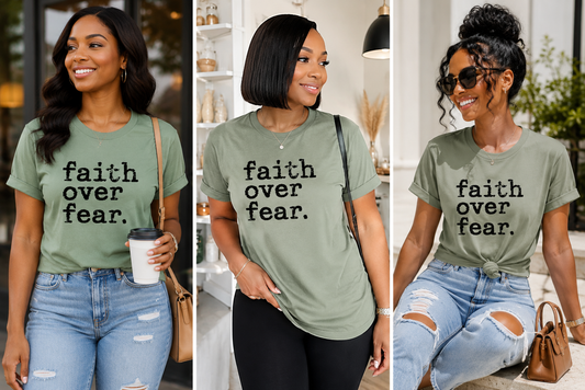 Faith Over Fear Unisex Graphic T-shirt